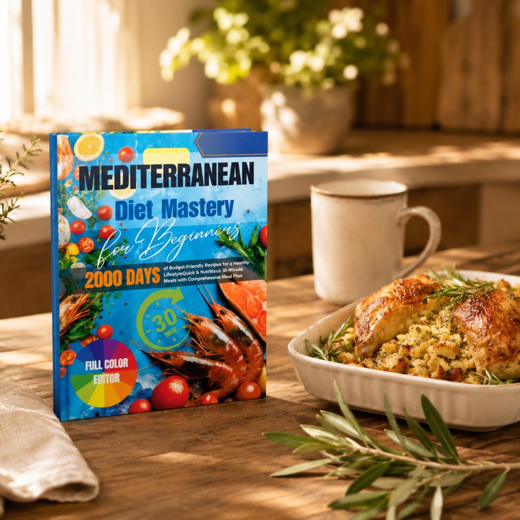Mediterranean Diet Cookbook for Beginners | 160+ Easy Recipes & 30-Day Meal Plan